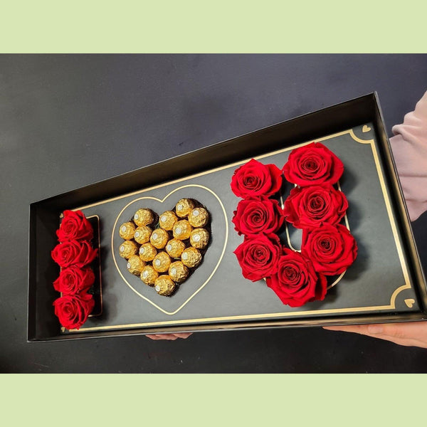 Offers I love you rose box